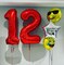 40 Inch Red Number 21 or 12 Balloons Giant 12 Balloons Red Birthday 21 Balloons (Red 21)